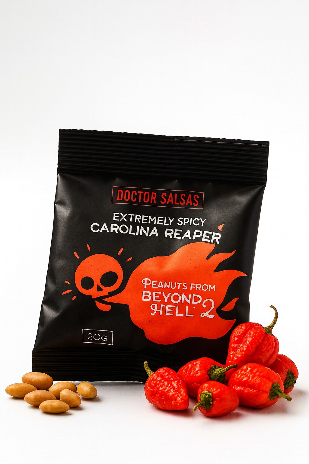 Cacahuetes Infierno II Carolina Reaper - 100g - Doctor Salsas DOCTOR SALSAS