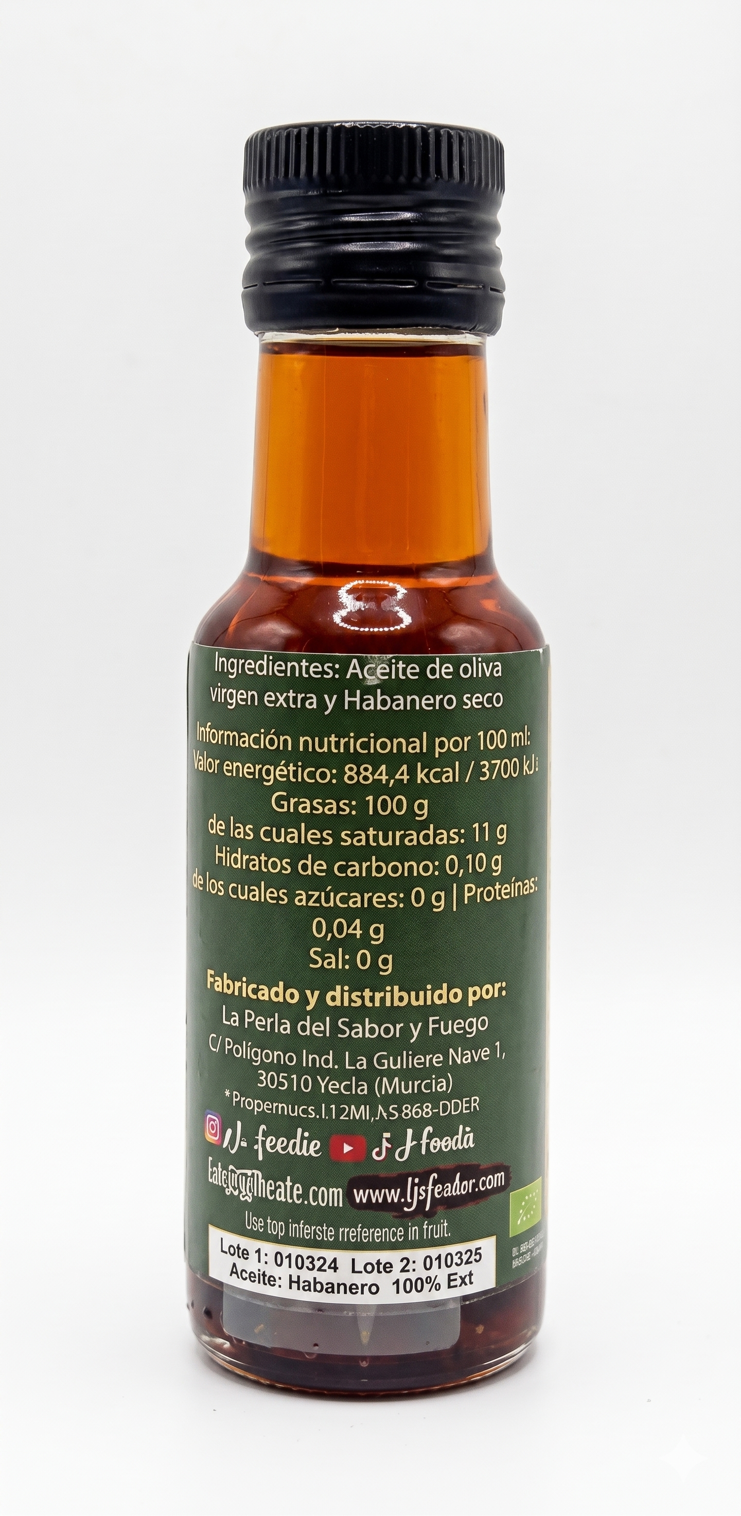 Aceite Picante Habanero - 100ml - JJ Foodie JJ FOODIE