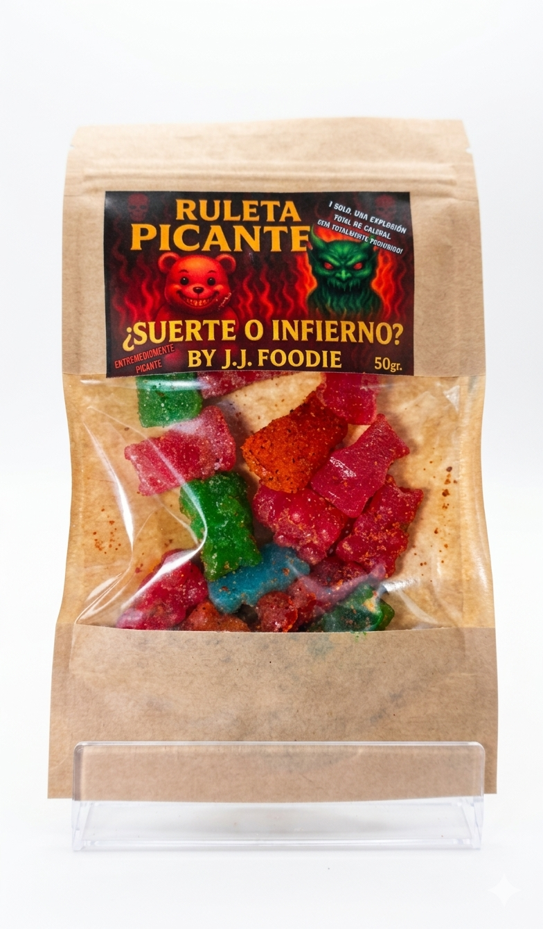 Ruleta Picante Gominolas Carolina Reaper - 50g - JJ Foodie JJ FOODIE