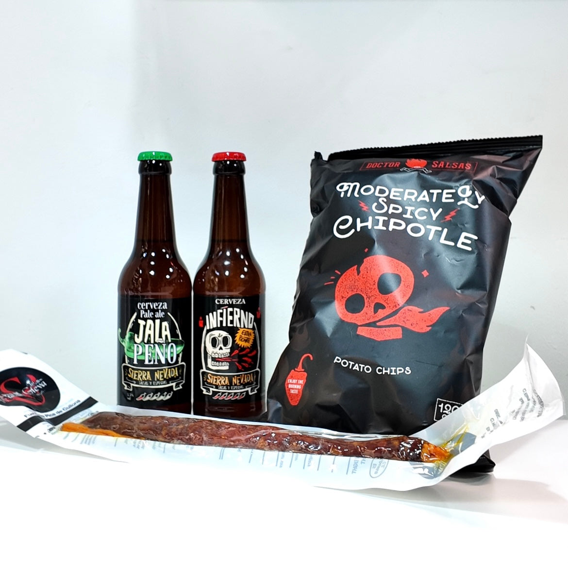 Pack Aperitivo Cervezas y Snacks Picantes - Spicy HONNEYS Spicy HONNEYS