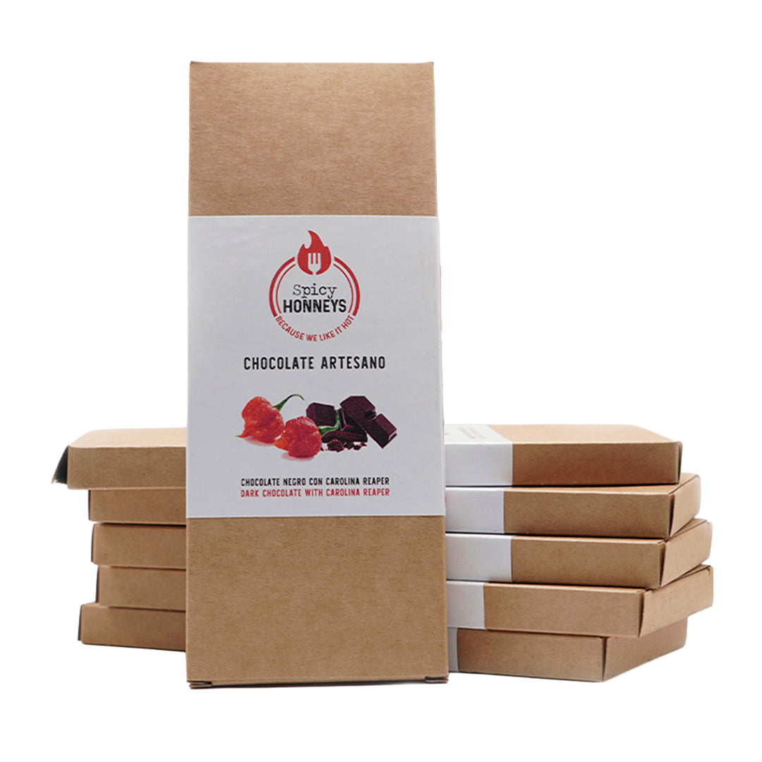 Chocolate Negro 70% con Carolina Reaper - 100g - Spicy HONNEYS SPICY HONNEYS