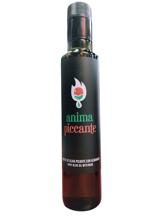 ACEITE DE OLIVA PICANTE CON ALBAHACA ALMA PICANTE 250ml