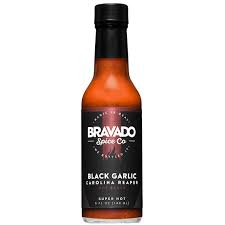 BRAVADO SALSA CAROLINA REAPER + BLACK GARLIC  148ml