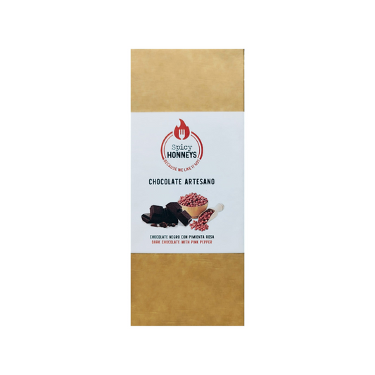 CHOCOLATE NEGRO PIMENTA ROSA 110gr