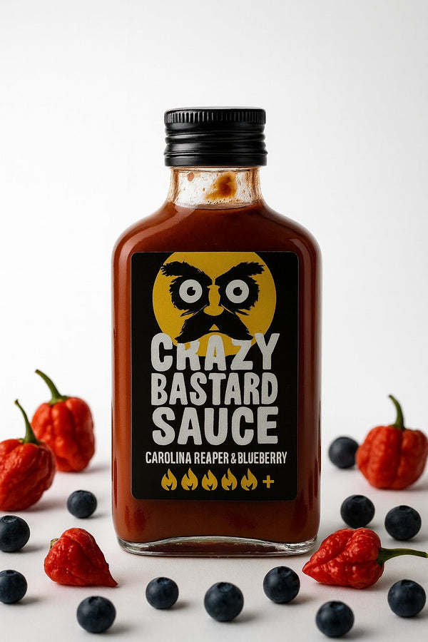 Salsa Carolina Reaper y Arándanos - 100ml/200ml - Crazy Bastard CRAZY BASTARD