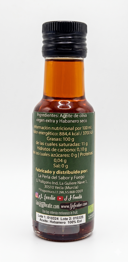 Aceite Picante Habanero - 100ml - JJ Foodie JJ FOODIE