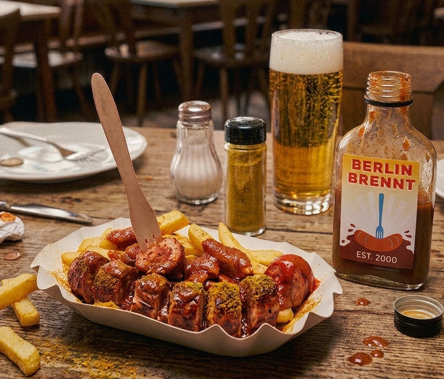 Salsa Curry Picante Berlin Brennt - 100ml - Crazy Bastard