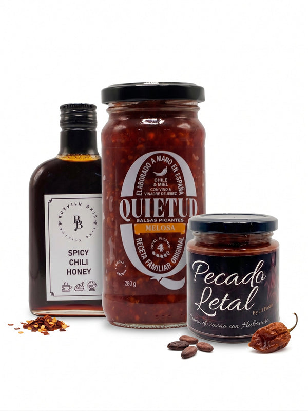 Pack Mieles Picantes - 3 Hot Honeys - Spicy HONNEYS