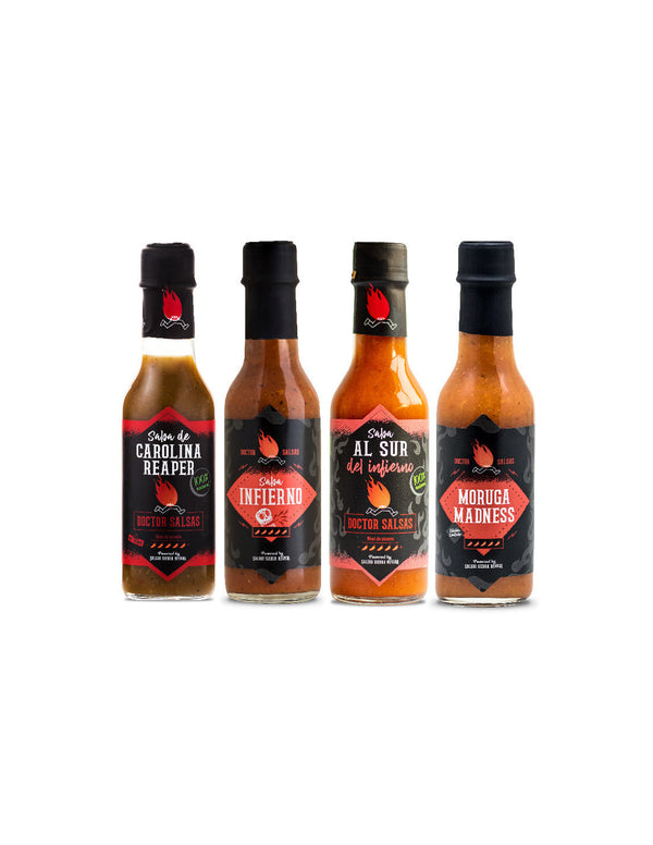 Inferno Spicy Challenge Pack 4 X 150 ml - Doctor Salsas