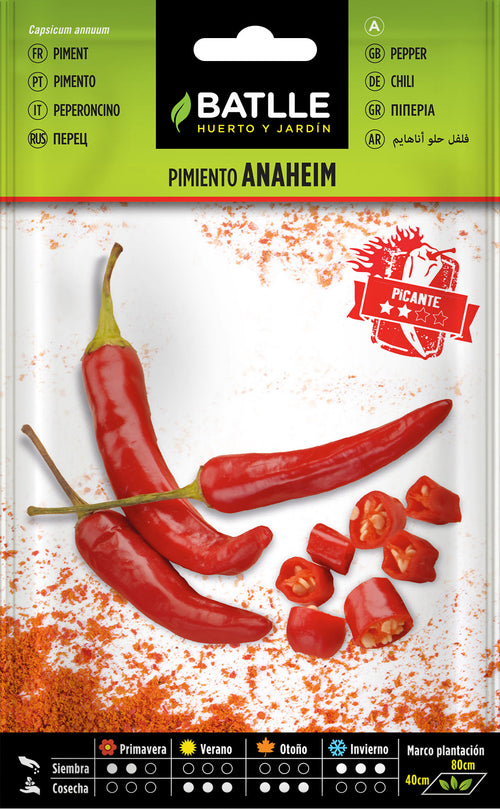 Semillas de ANAHEIM - BATLLE - 1 g (Aprox. 150 semillas por sobre)