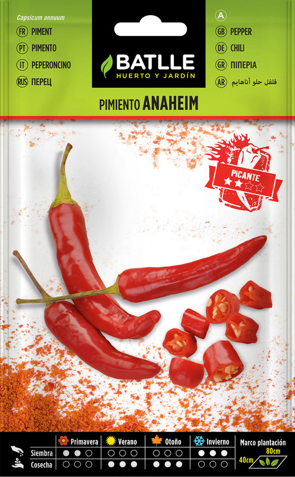 Semillas de ANAHEIM - BATLLE - 1 g (Aprox. 150 semillas por sobre)